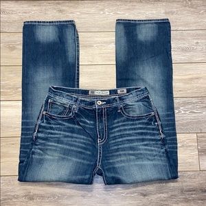 BKE DENIM TYLER STRAIGHT JEANS 33R